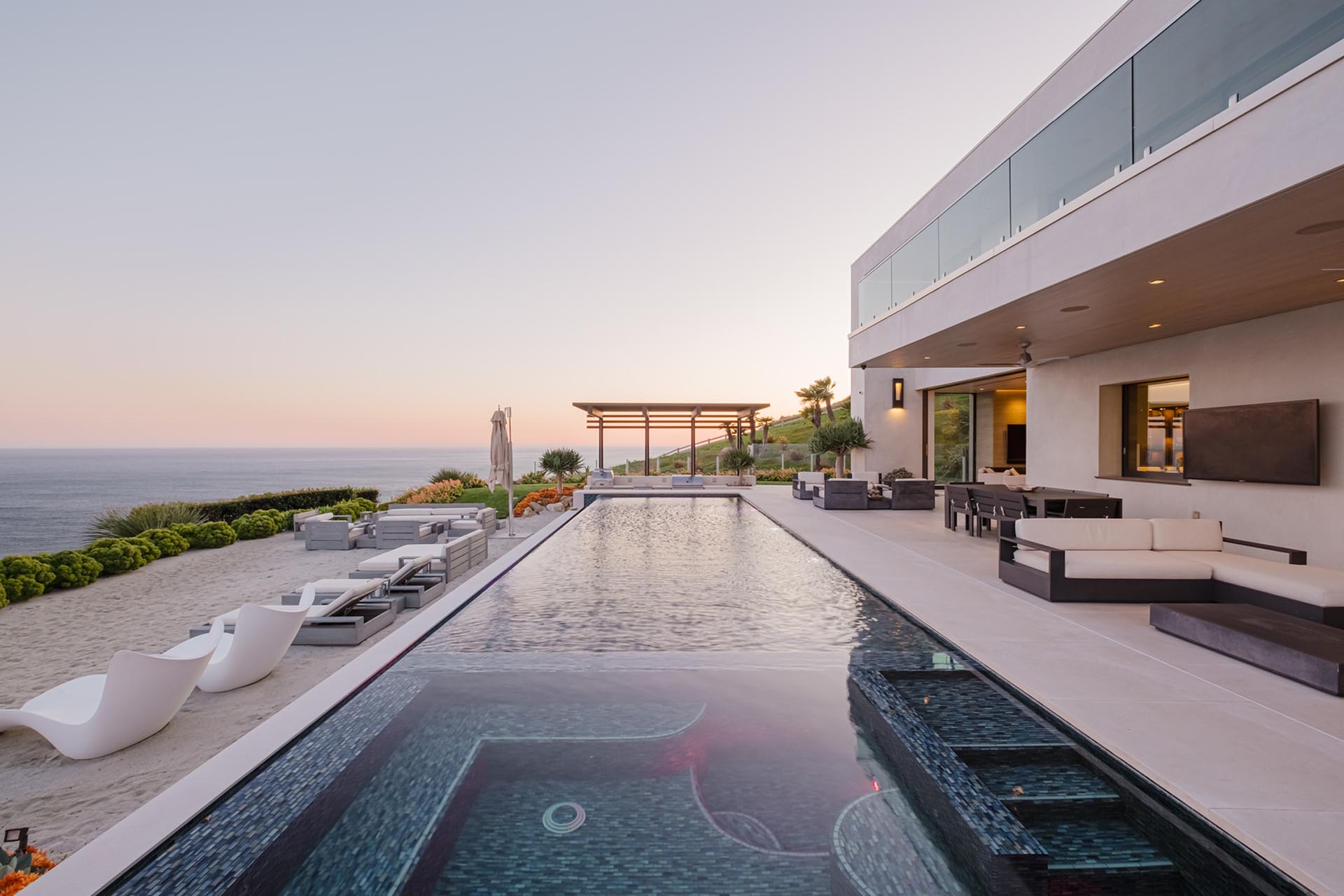 Signature Collection villa at twilight